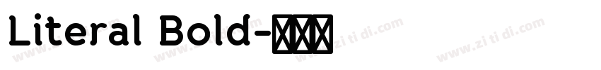 Literal Bold字体转换